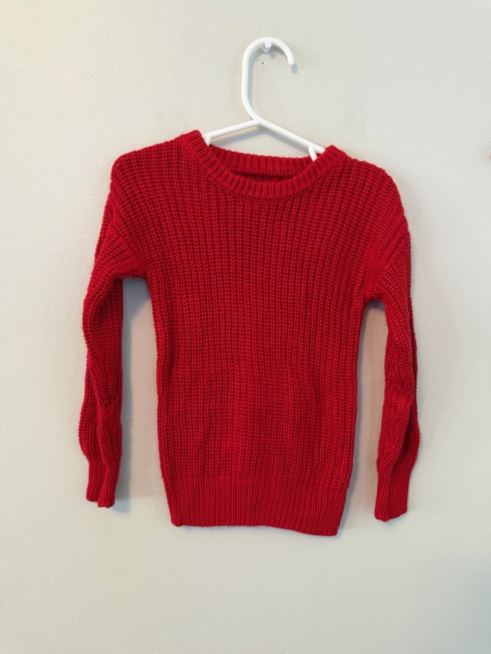 Play by Little Sleepies Red Chunky Knit Sweater